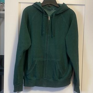 Green Zip-Up Hoodie